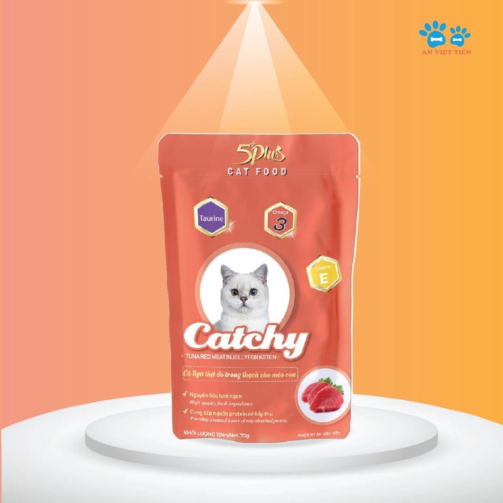 Pate Catchy (5Plus) Cho Mèo Mọi Lứa Tuổi 70g - [Nông Trại Thú Cưng]