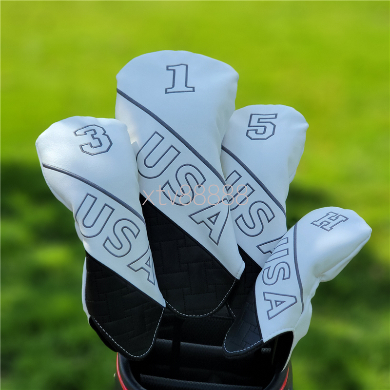 USA Design Golf Club Driver Fairway Wood Hybrid UT Headcover Generic For Golf Club Head Cover Sports Golf Club Accessories Equipment