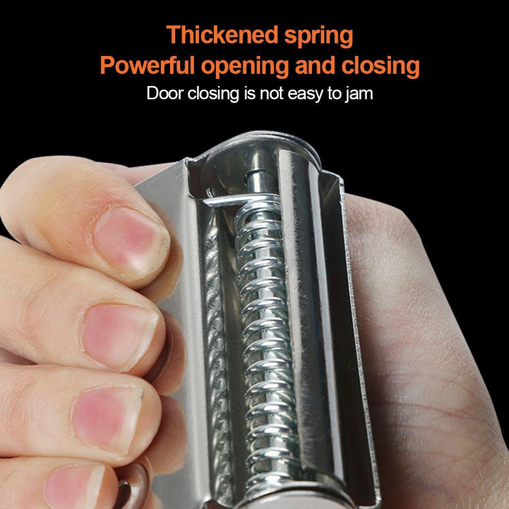 Stainless steel butterfly hinge door automatic door closer spring hinge return rebounder