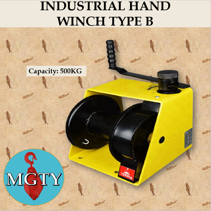MGTY Machinery 500KG Industrial Hand Winch Industrial manual hand wire