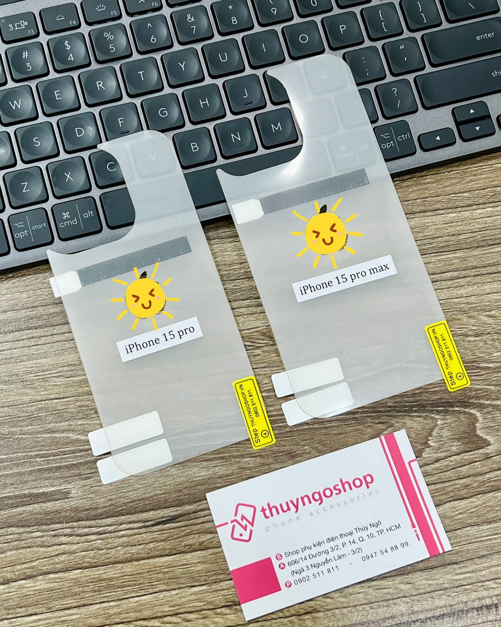 PPF dán mặt lưng (mở logo) iPhone 15 Pro Max - iPhone 15 Pro - iPhone 15 Plus - iPhone 15