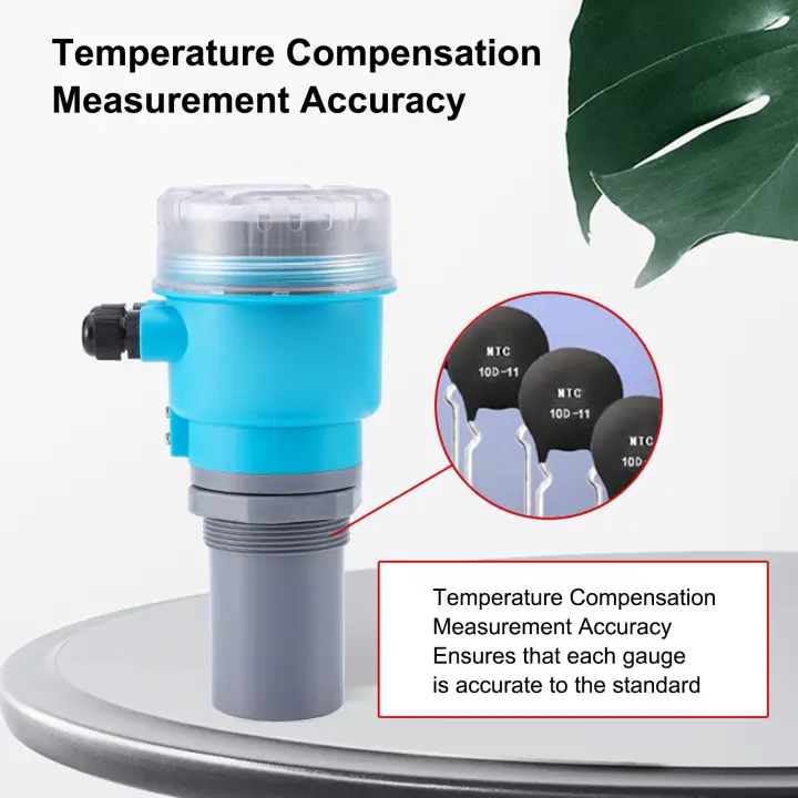 Ultrasonic Water Level Sensor 4-20mA Analog Output Wide Application LCD Water Level Sensor IP65 Modular Circuit Design for Mining