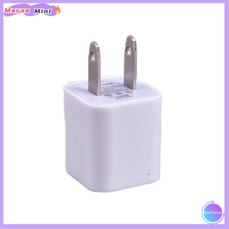 Maraa USB Cube Adapter 5W Wall Charger for iPod, iPad, iPhone 5 5c 5s 6 6s 7 Plus