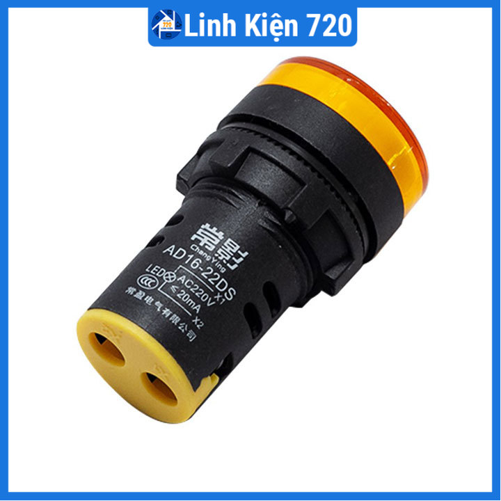 Đèn báo nguồn DC 24V AD16-22D/S23 màu xanh/vàng/đỏ