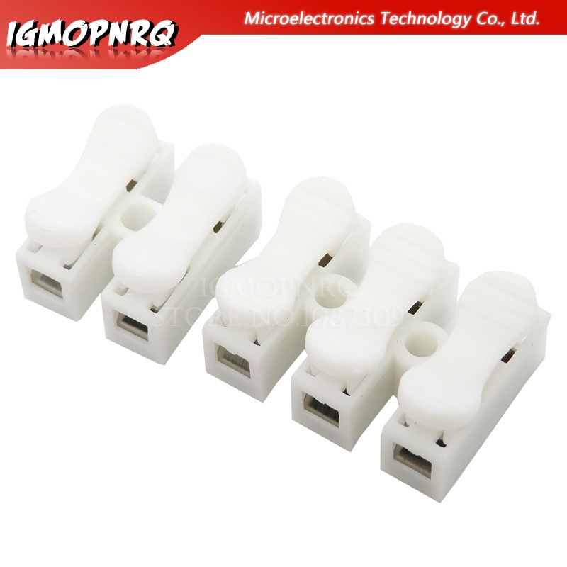 10PCS/LOT CH3 CH2 Electrical Cable Connectors Quick Splice Lock Wire Terminals Set press type terminal block wire connector integrated circuit