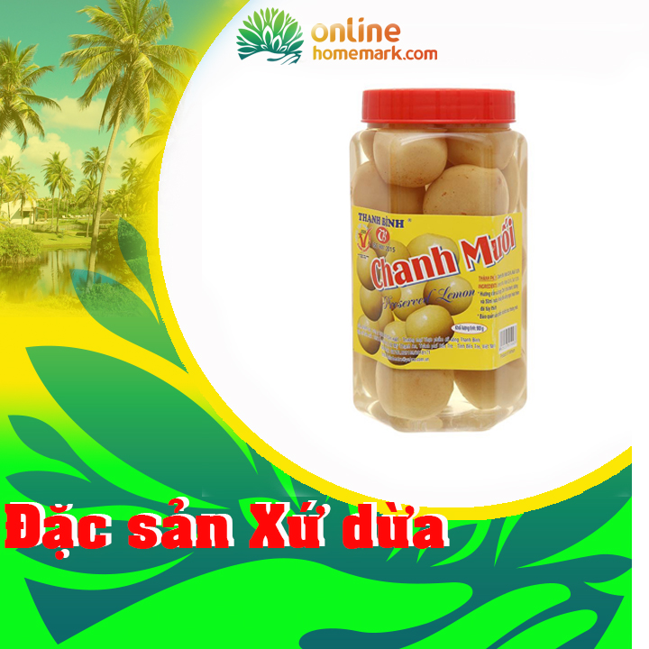 Chanh muối Thanh Bình ( Hủ nhựa 900g)- đồ ăn vặt