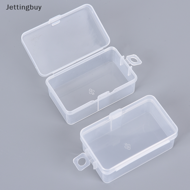 [Jettingbuy] Flash Sale 1 hộp đựng đồ hộp đựng kẹo vật liệu PP nhựa trong suốt đựng chip nhỏ