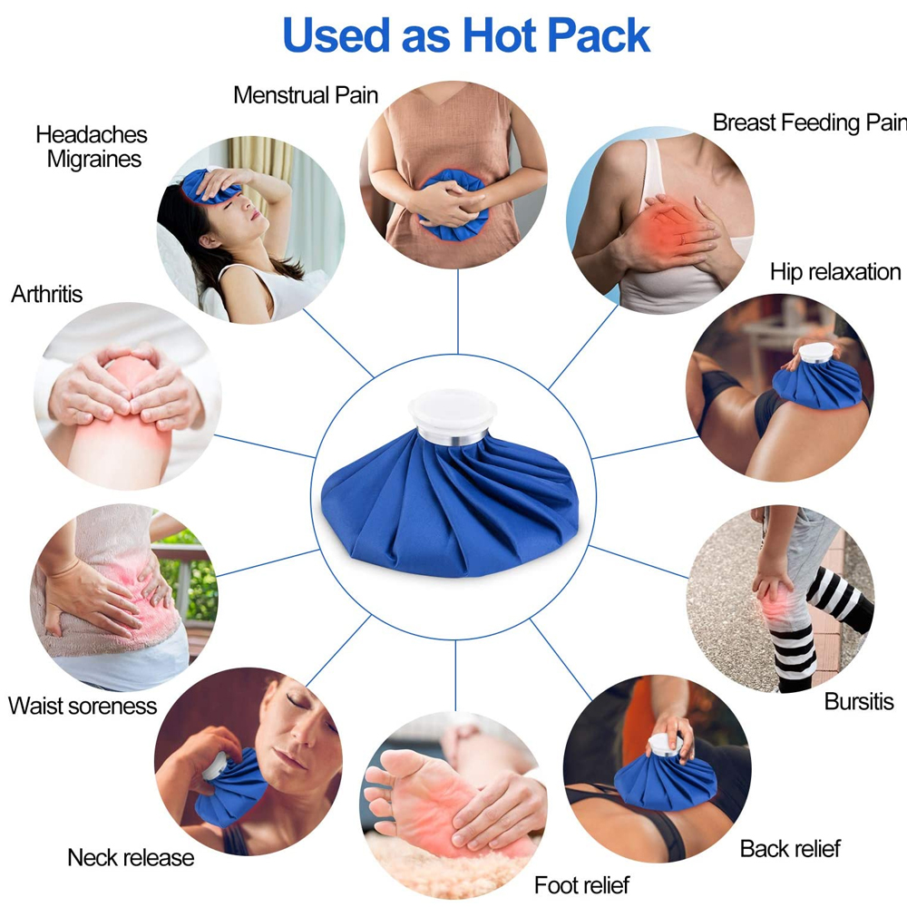 【Best value】 reusable ice bag pack with adjustable wrap ice pack for cold and hot therapy and pain relief for knee leg sselling sprain injury.