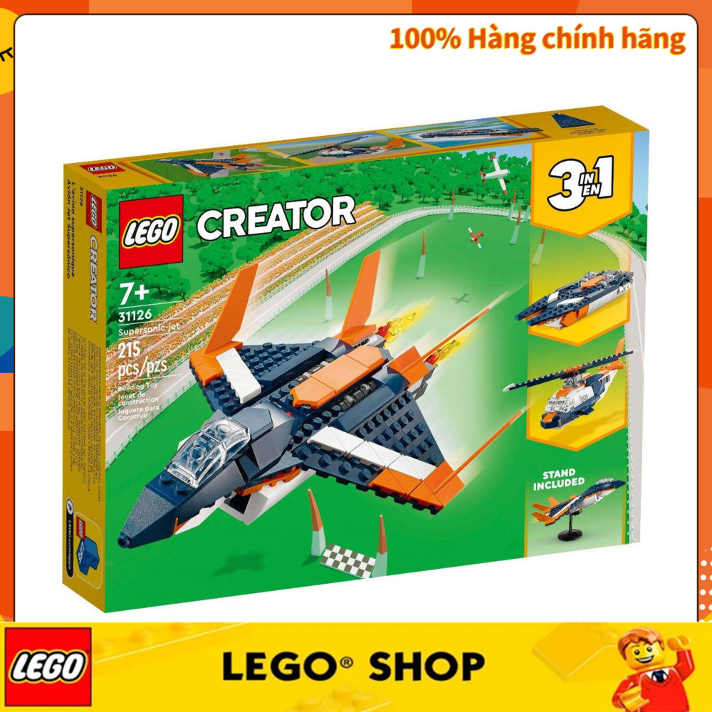 Lego® 31126 creator 3in1 supersonic-jet 215pcs 7+ đồ chơi lắp ráp lego