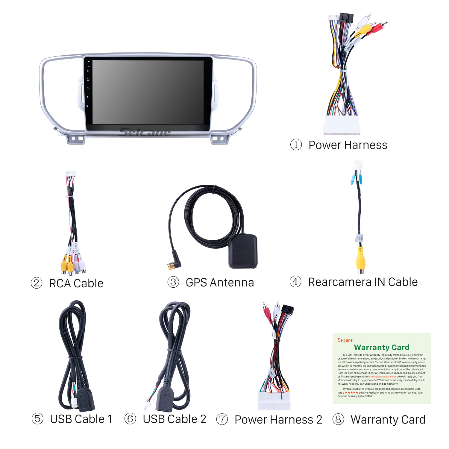 SeicaneวิทยุAndroid 10.0หน้าจอสัมผัสIPS 9นิ้วระบบนำทางGPSสำหรับ 2016