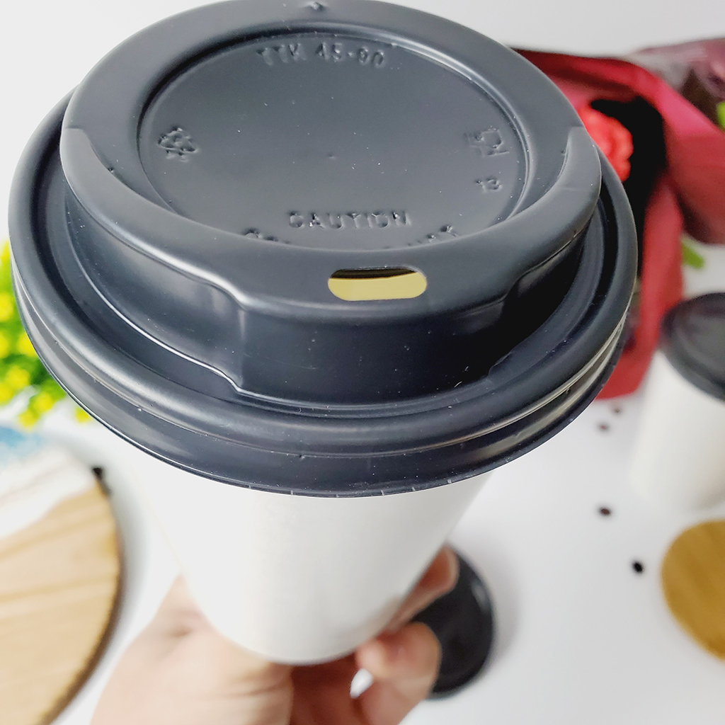 Set 50 chiếc cốc  giấy có nắp 480ml - 16OZ