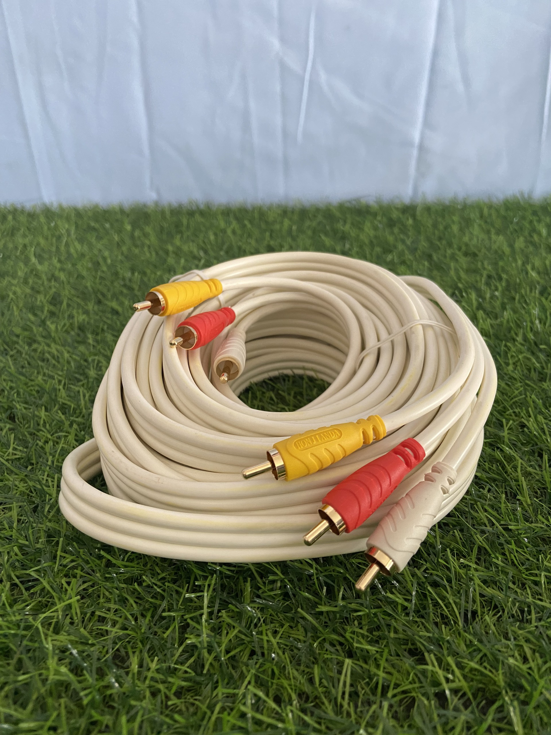 Cáp av 6 đầu hoa sen cao cấp dài 1.8m,3m,5m,10m,15m dây đồng nguyên chất - cáp av 6 đầu hoa sen . truyền hình ảnh và âm thanh