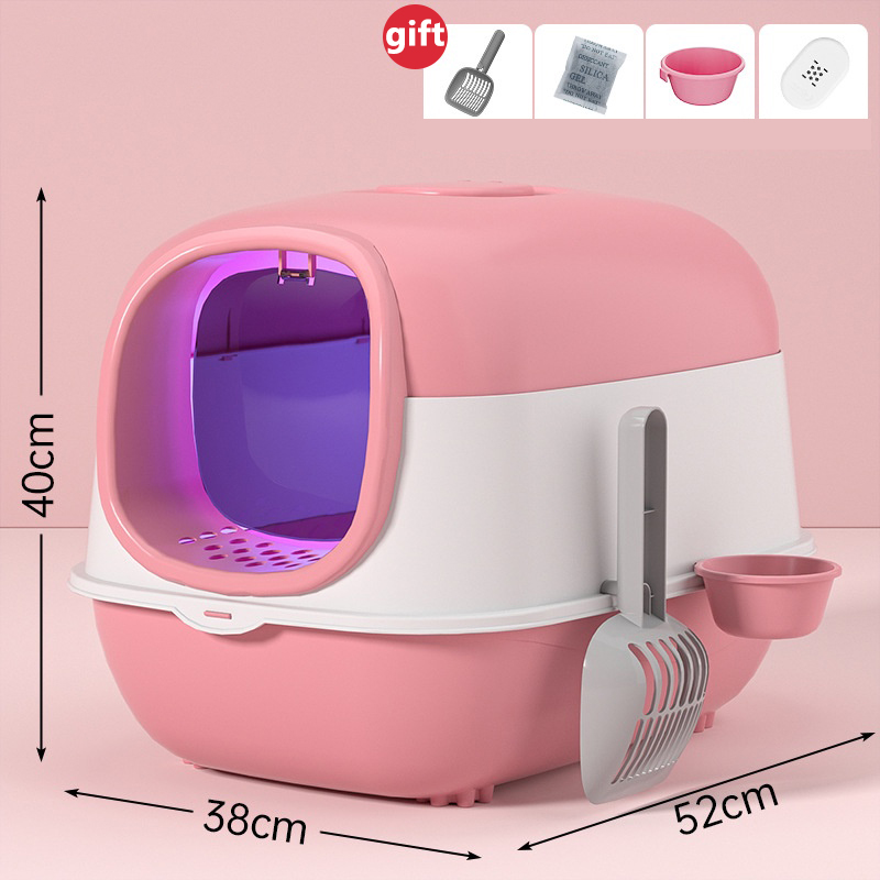 Intelligent UV Cat Litter Basin Oversized Fully Enclosed Type Cat Basin