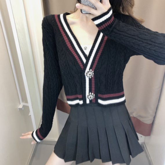 Áo Khoác Len Cardigan Thời Trang Hàn Quốc Cho Nữ