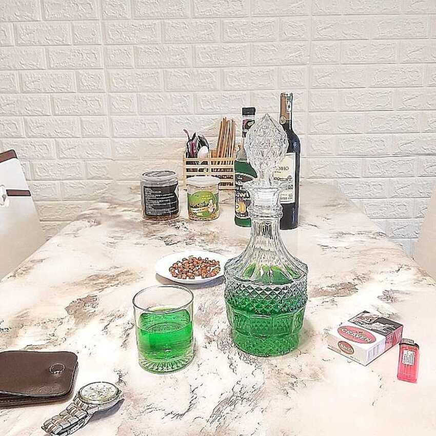 Glass bottle 750ml – High Cylinder shape – combo 2 bottles – B2 pattern