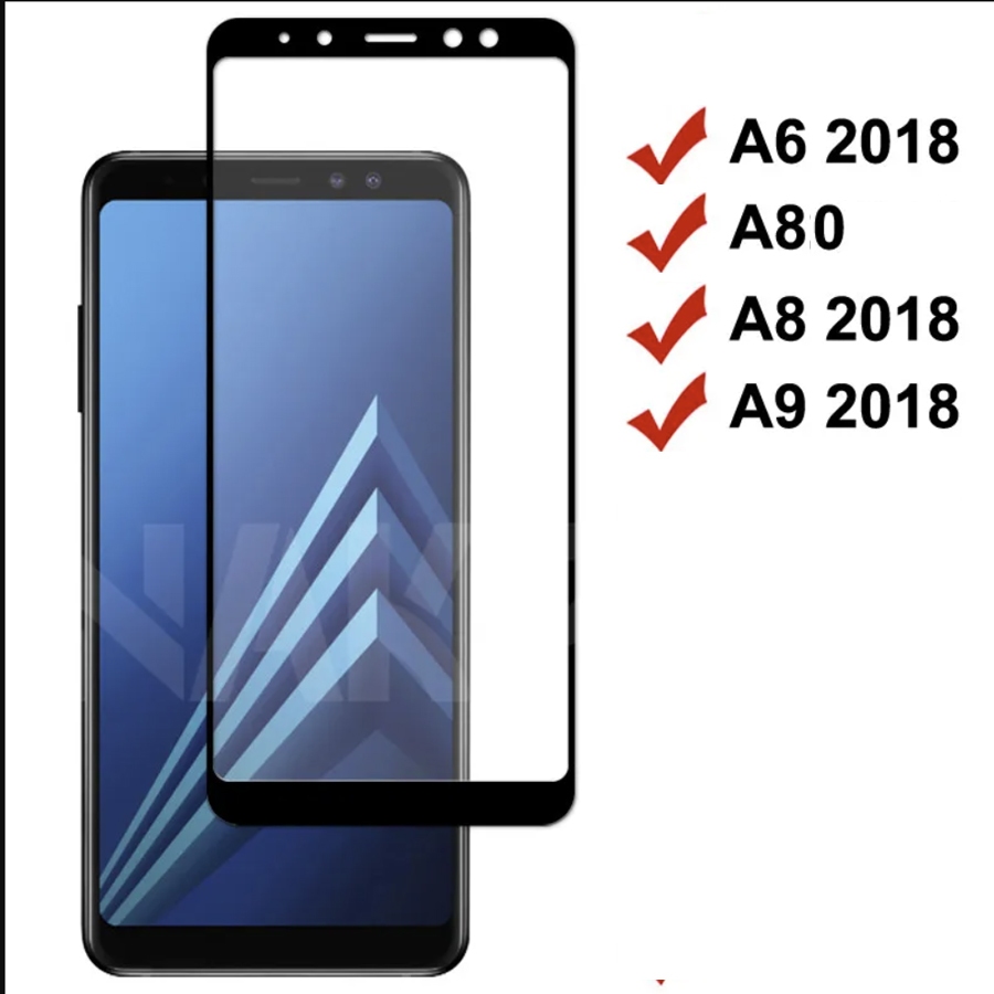 Miếng dán samsung a6, a6 plus, a8,a8 plus, a8 star, a80 cường lực full màn hình cao cấp