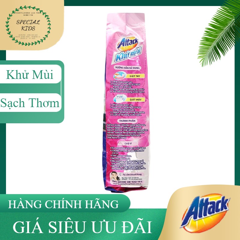 COMBO 5 GÓI 720GR BỘT GIẶT ATTACK THƯƠNG HIỆU NHẬT.