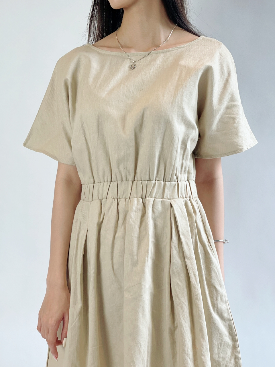[ Flash sale ] Hàng VNXK Đầm Linen thun eo 3M