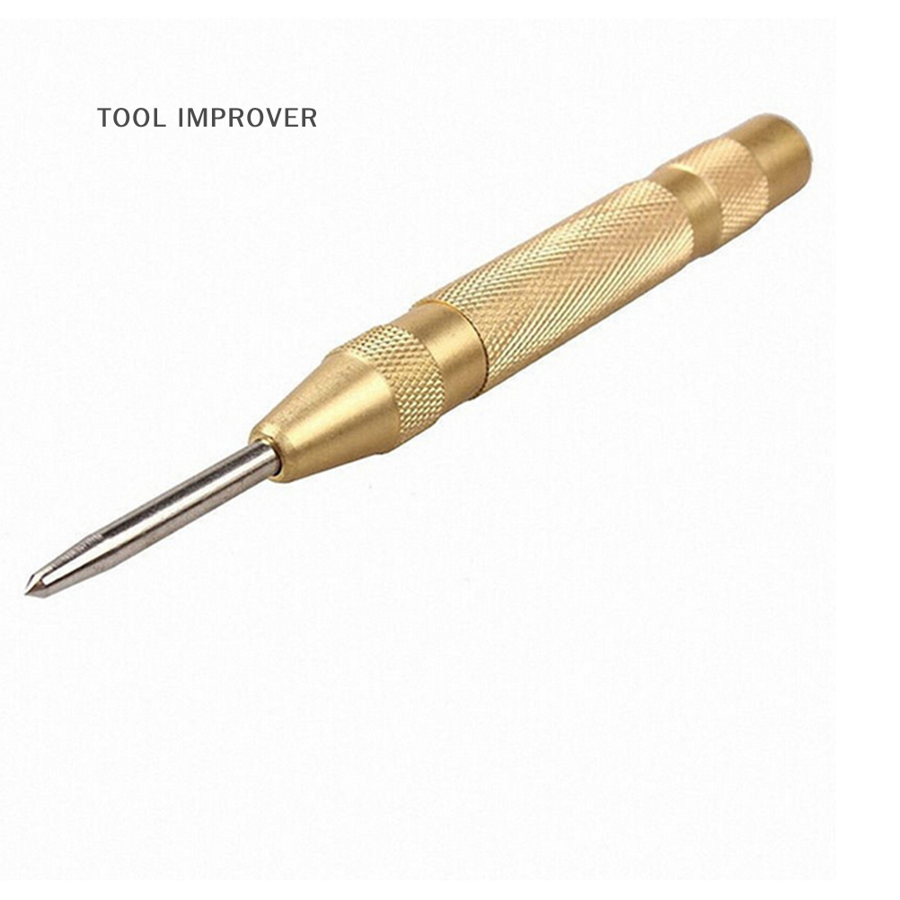 TOOL IMPROVER 5 Inch Automatic Center Pin Punch Spring Loaded Mark Starting Holes Tools