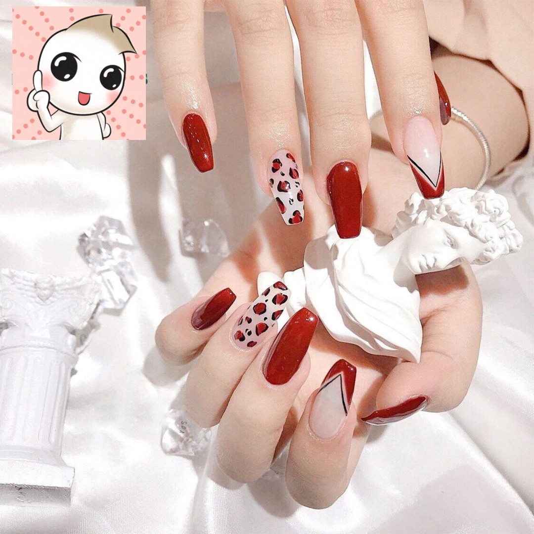 [HCM]Set 500 Móng Nối Tay form Hàn đủ size từ 0 đến 9