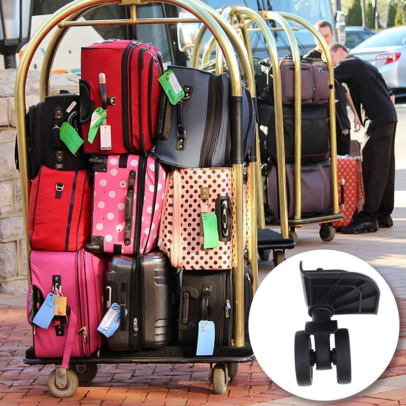 2Pcs Luggage Suitcase Wheel Suitcase Repair Set Wear Resistant 360 Swivel Replacement Detachable. 