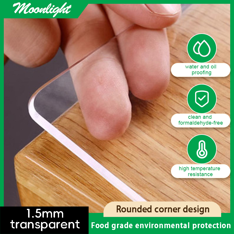 MOONLIGHT (1.5mm Clear Round Corner) Customize PVC Clear Waterproof