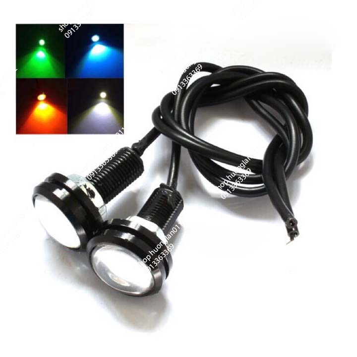 Đèn led xe máy cúc áo mắt mèo giá 1 đôi