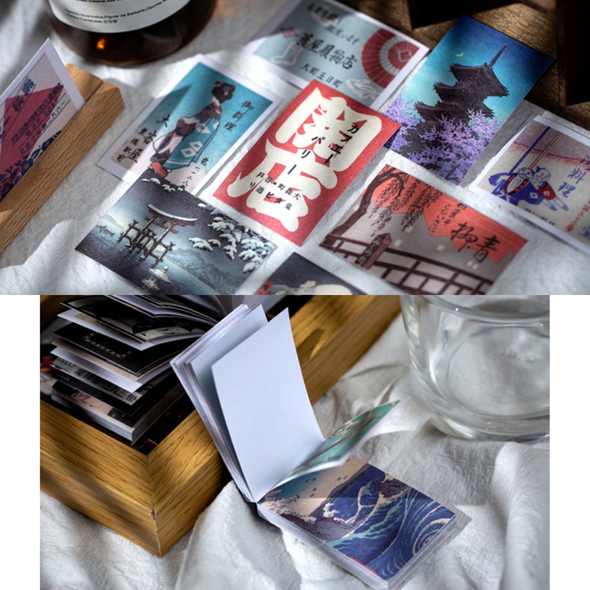 Cuốn 50 miếng sticker mẫu văn hóa nhật bản