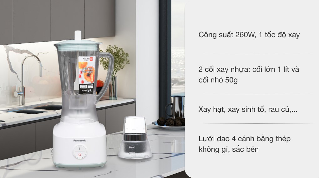Máy xay sinh tố Panasonic MX-M200GRA (Mẫu trưng bày mới 99% không thùng)