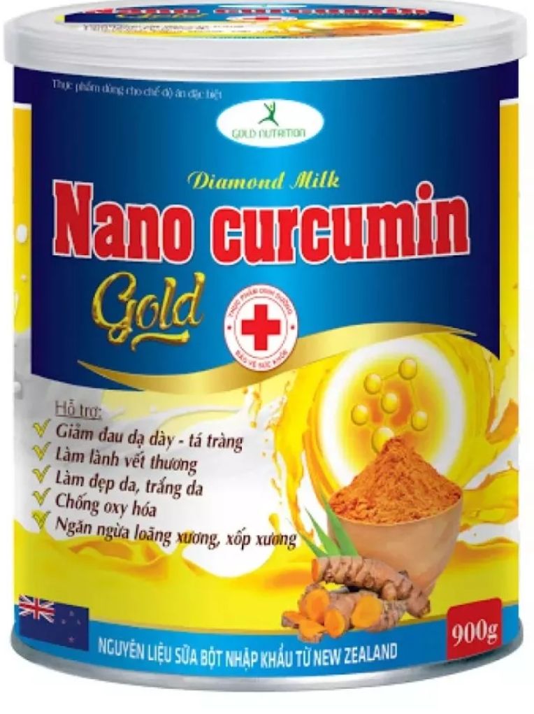 Sữa nghệ Nano Curcumin Gold giảm đau dạ dày, tá tràng ngăn ngừa loãng xương