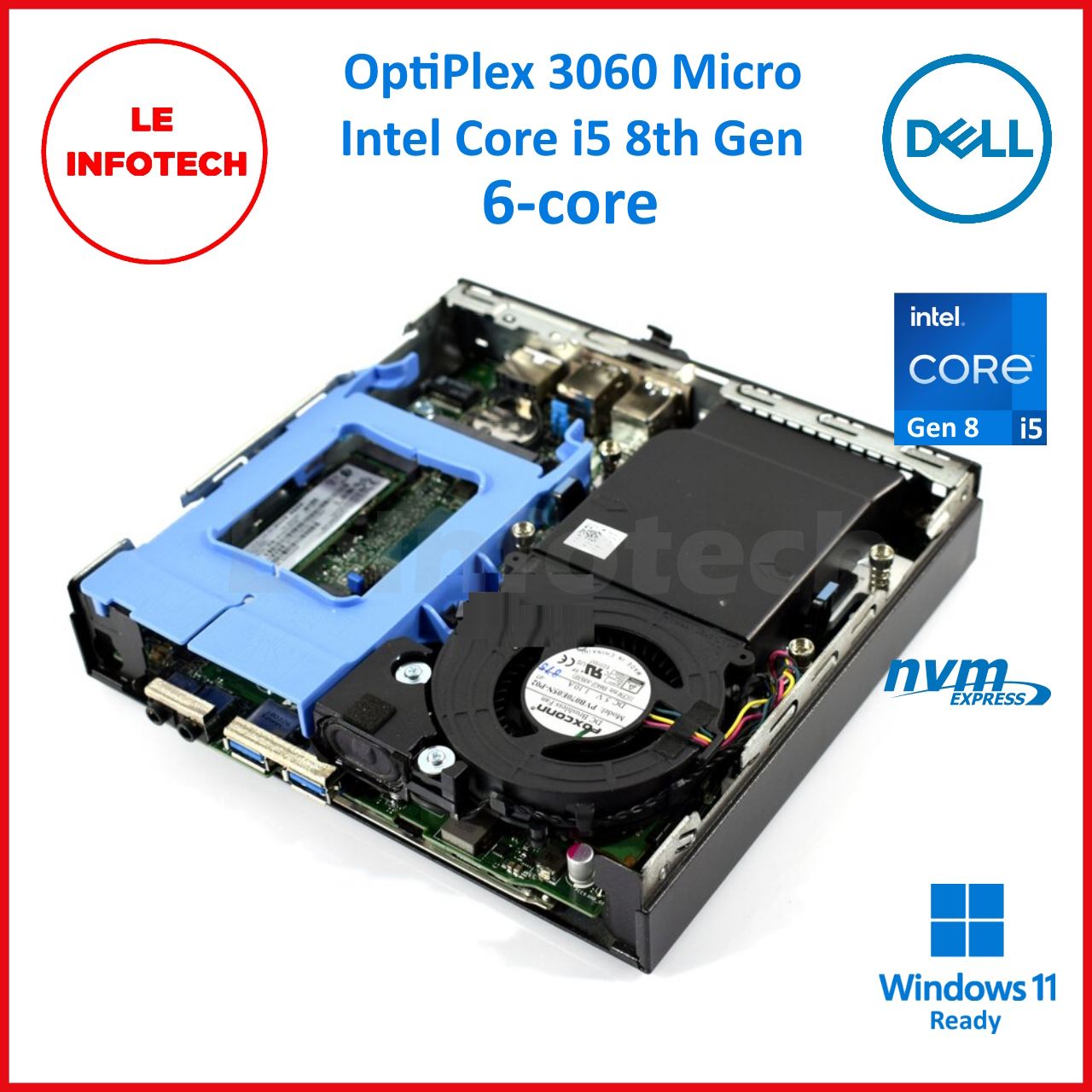 DELL Optiplex 3060 Micro Desktop 6-Cores Intel i5/i7 Gen 8 RAM 8