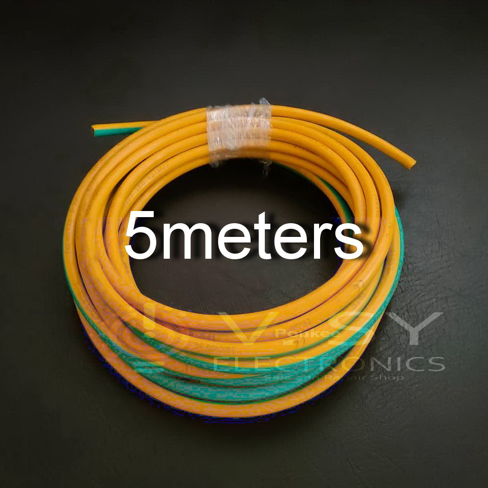 High Quality 16mm / Gauge 6 / AWG 6 Yellow Green Cable Battery Cable