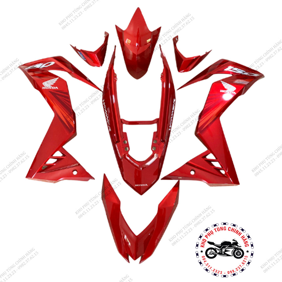 DÀN NHỰA MÀU ĐỎ XE WINNER V1 ( 7 CHI TIẾT )