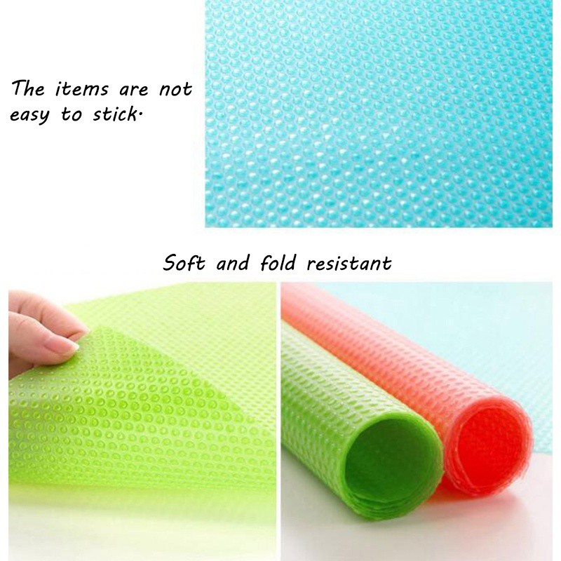 2 Pcs Kitchen Refrigerator Mat / Drawer Paper / Cabinet Wardrobe​​Moisture-Proof Pad / Waterproof Moisture-Proof Antibacterial Wardrobe mat
