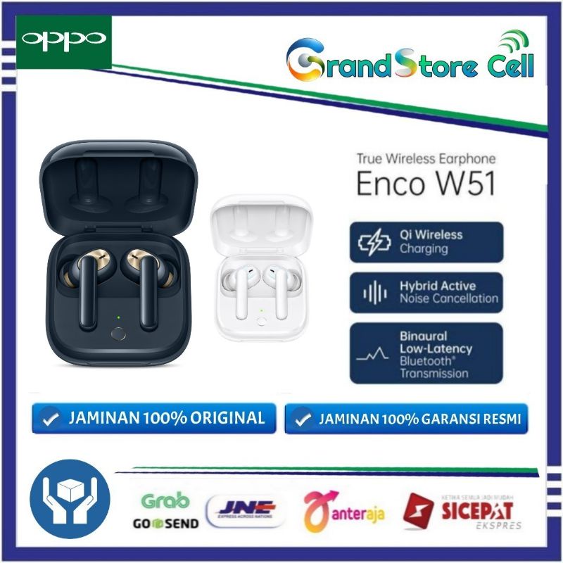 OPPO ENCO W51 TWS Wireless Earphone Garansi Resmi OPPO Lazada