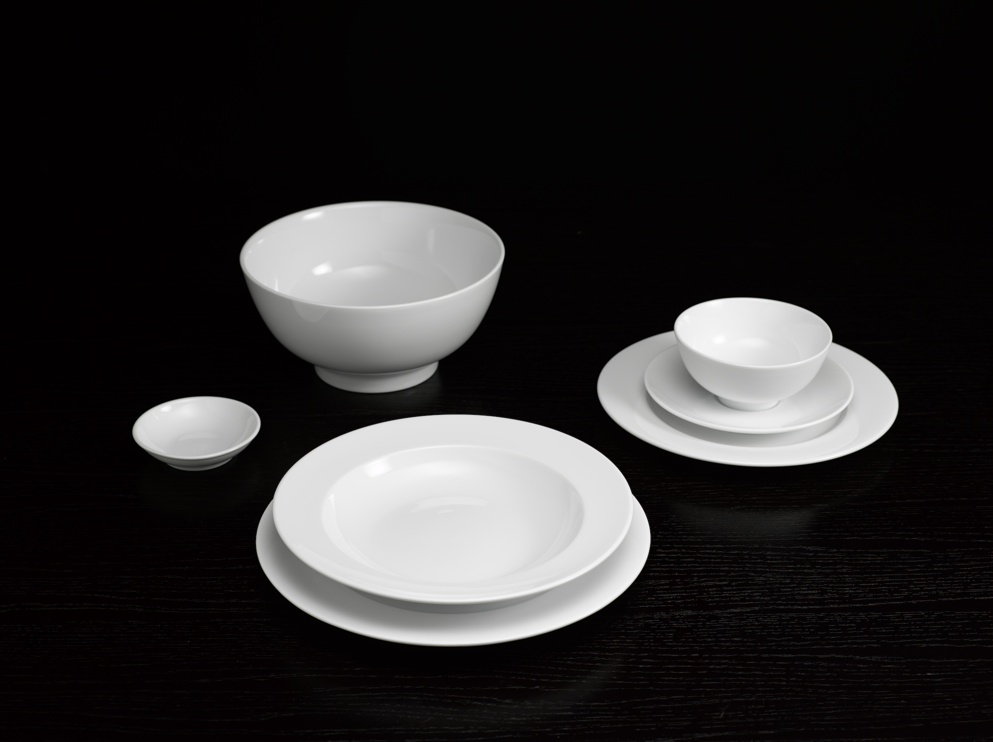 Tô Thấp Minh Long 20cm Jasmine Lys Trắng Ngà