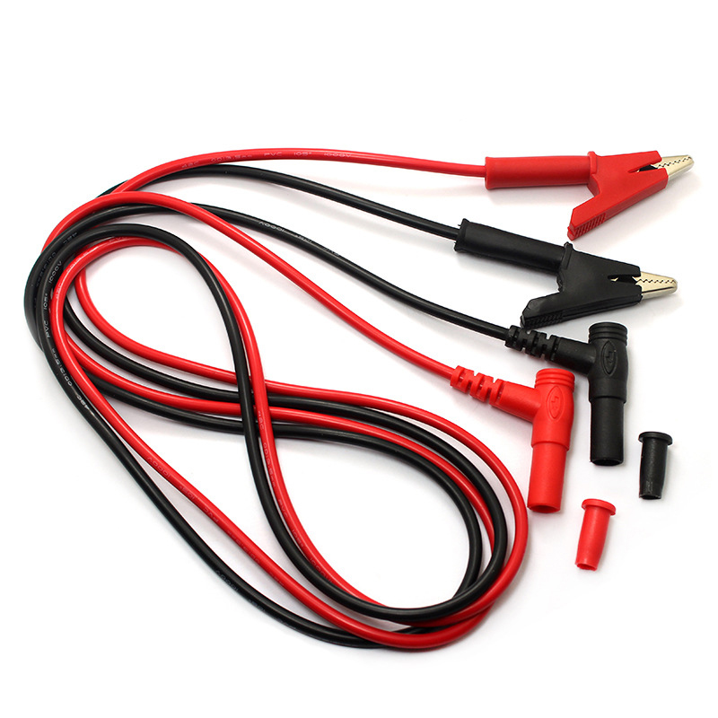 Jx Multimeter Cable Set Banana Plug To Dual Hook Clip Alligator Clip Test Probe Cable Multimeter Smd Pen Clip. 