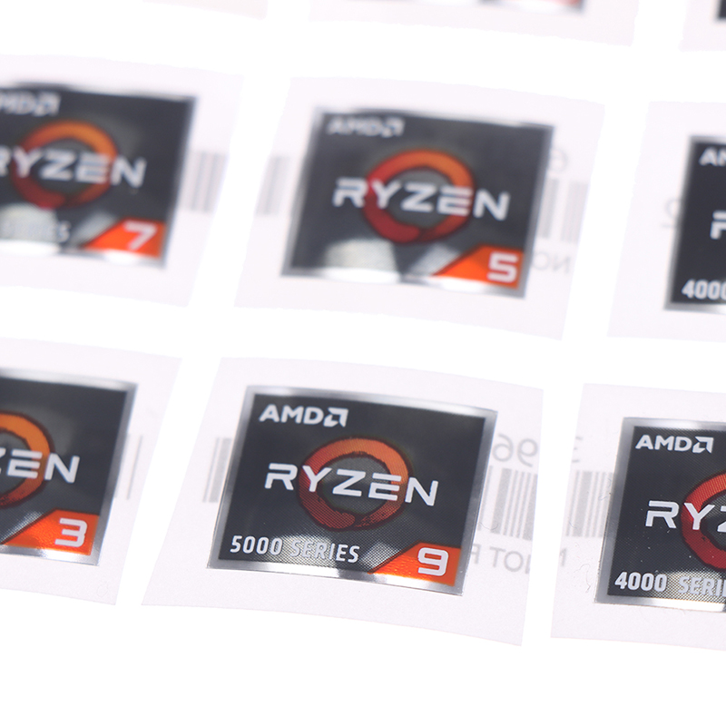 AMD Processor Series Sticker ATHLON Ryzen R 3 5 7 Logo PRO7 Generation Label. 