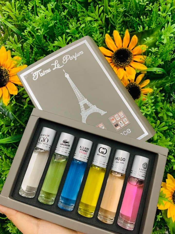 Set 6 Chai Nước Hoa Phap Dạng Lăn - 20ml/chai
