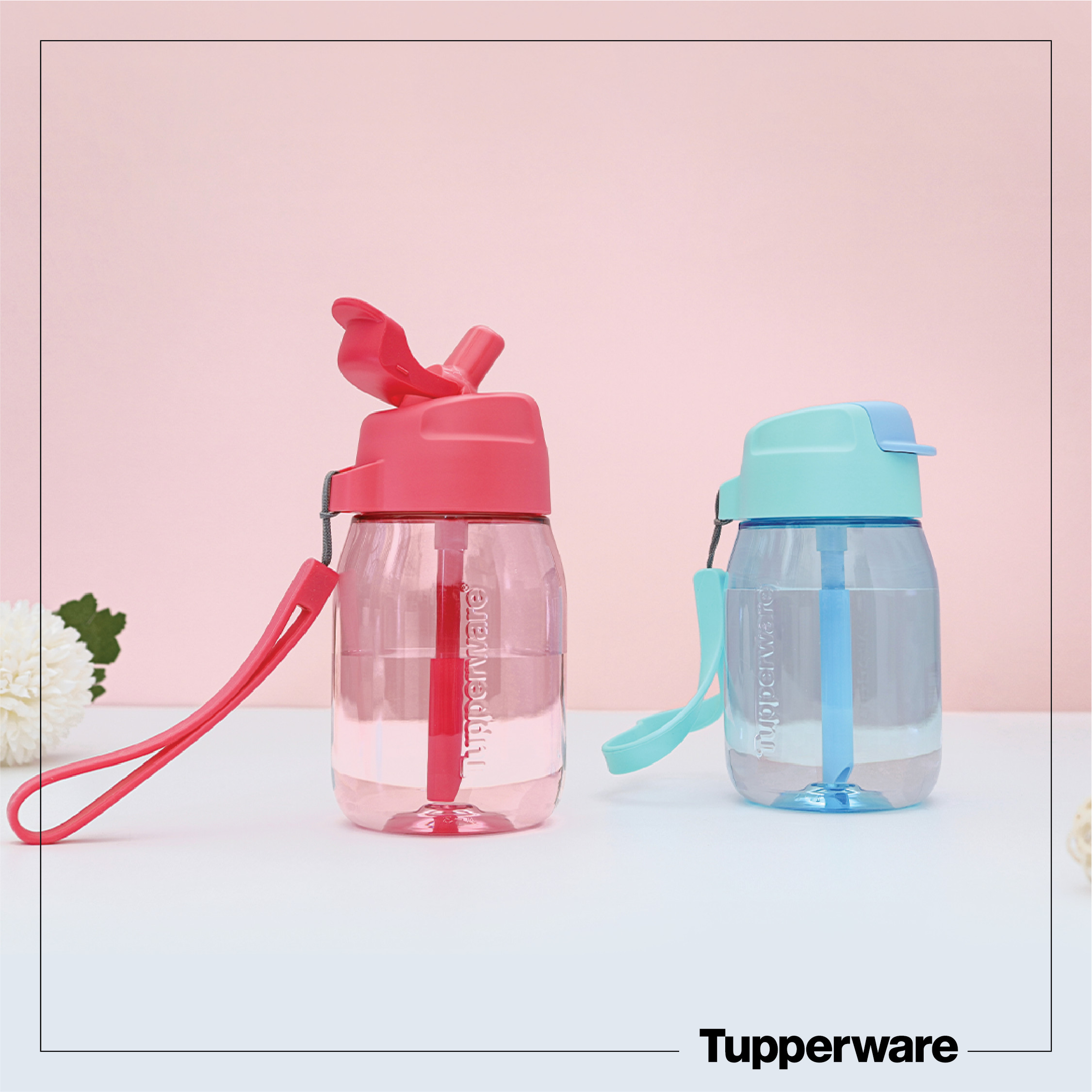 Bình nước Mini Lohas With Straw 350ml (Có ống hút) - Tupperware