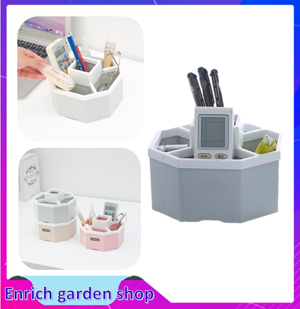 Khay tiện ích lục giác, khay đựng bút, điều khiển 5 ngăn