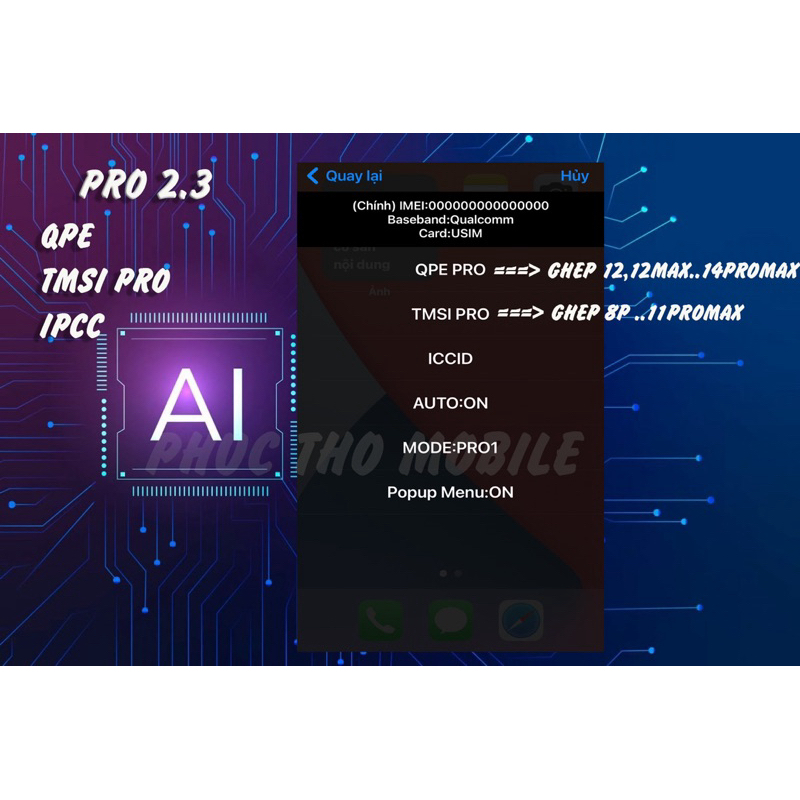 SIM GHÉP PRO NEW 2.3 cho iphone lock