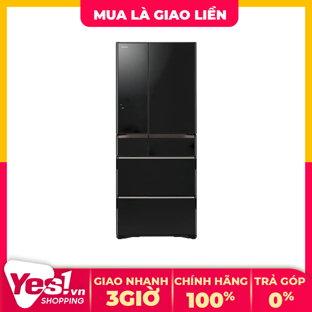 Tủ lạnh inverter hitachi 615 lít r-wx620kv - bảo hành chính hãng - voucher 10% lên đến 800k
