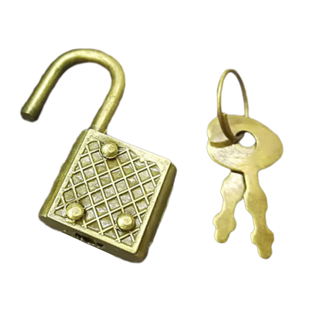 Notepad Padlock Retro Padlock Lock Notebook Luggage Belt Padlock Lock With Key Notebook Safety Lock Home Hardware Accessory. 
