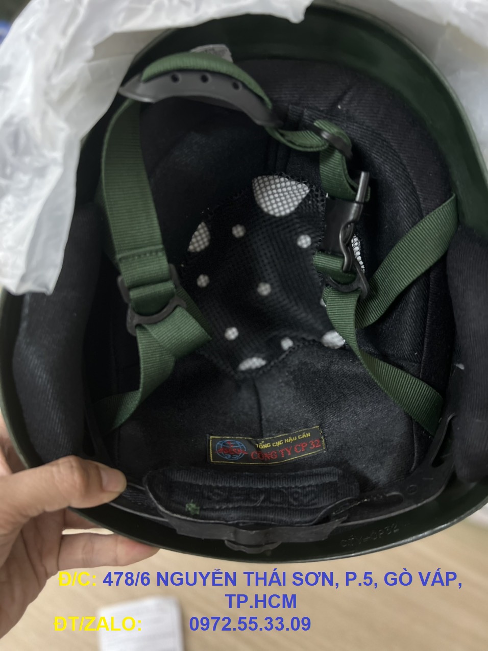 Mũ bảo hiểm độc , màu xanh lá cây, có kính chắn gió - ảnh sản phẩm 3
