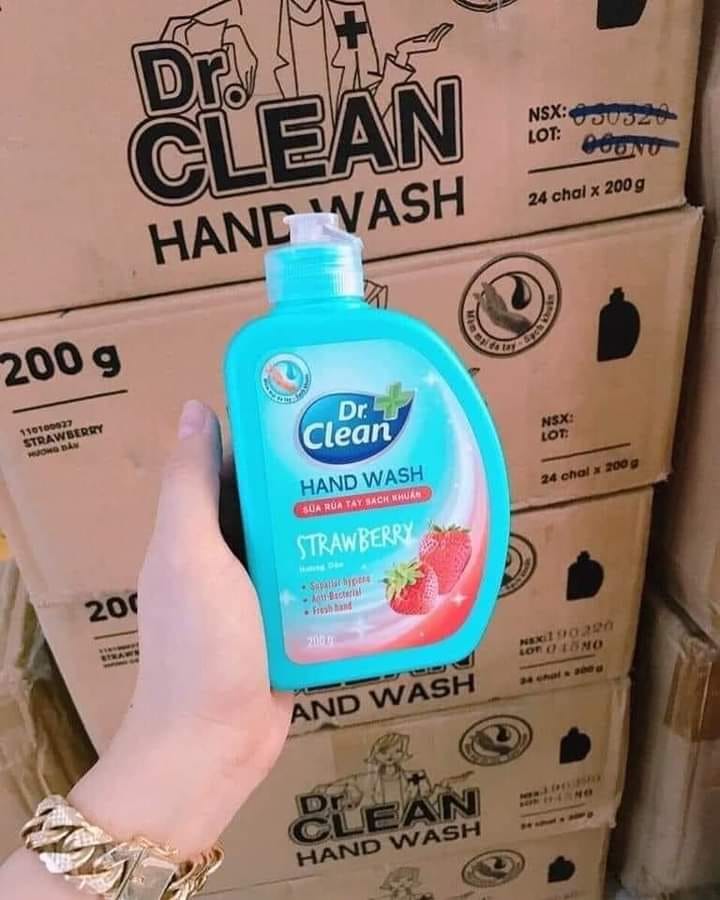 2 Chai Nước rửa tay Dr Clean 200g