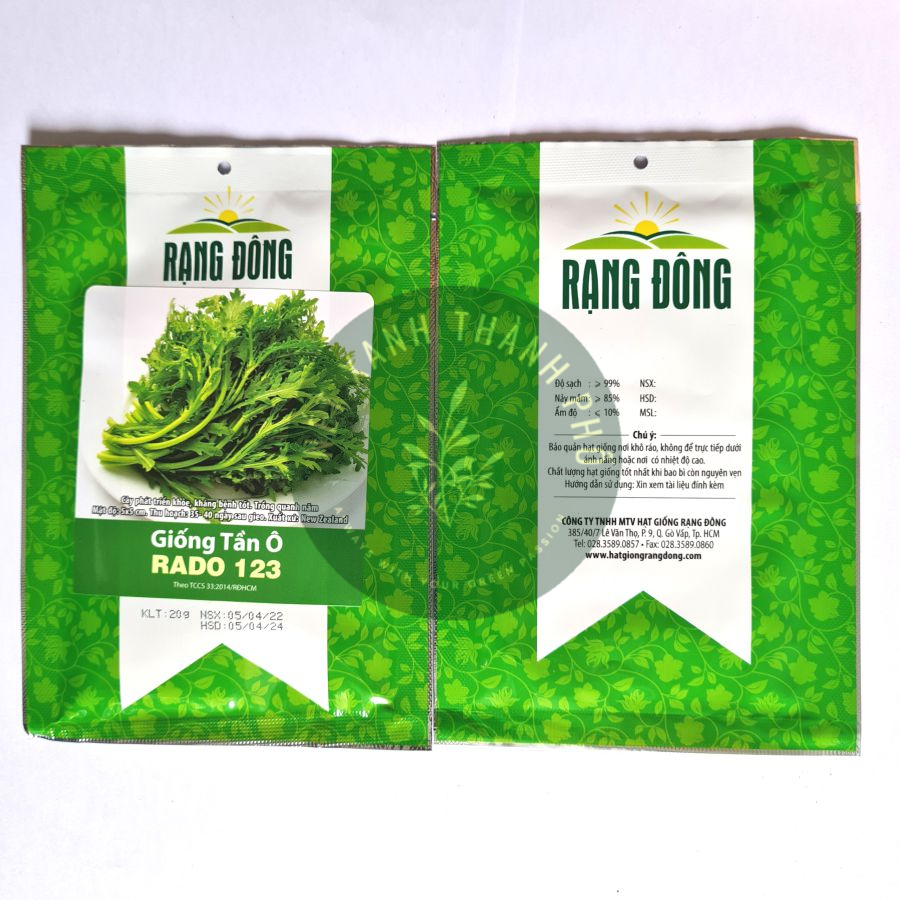 [GIAO HÀNG 2 GIỜ] Hạt giống rau Tần Ô, Rau Cúc tẻ, Cải Cúc 20gr