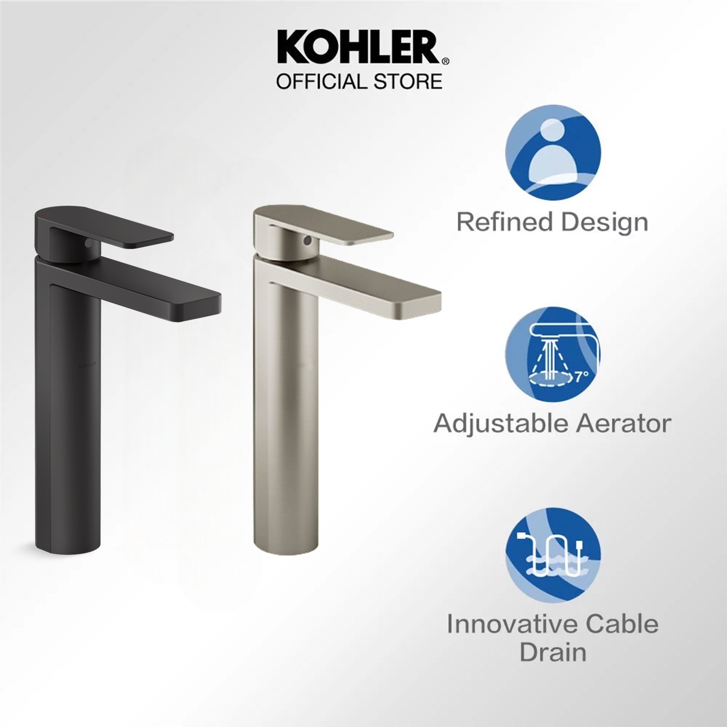 専用2 8月 KOHLER 76748-BN リアルレインダイバーターバルブトリム 鮮やか