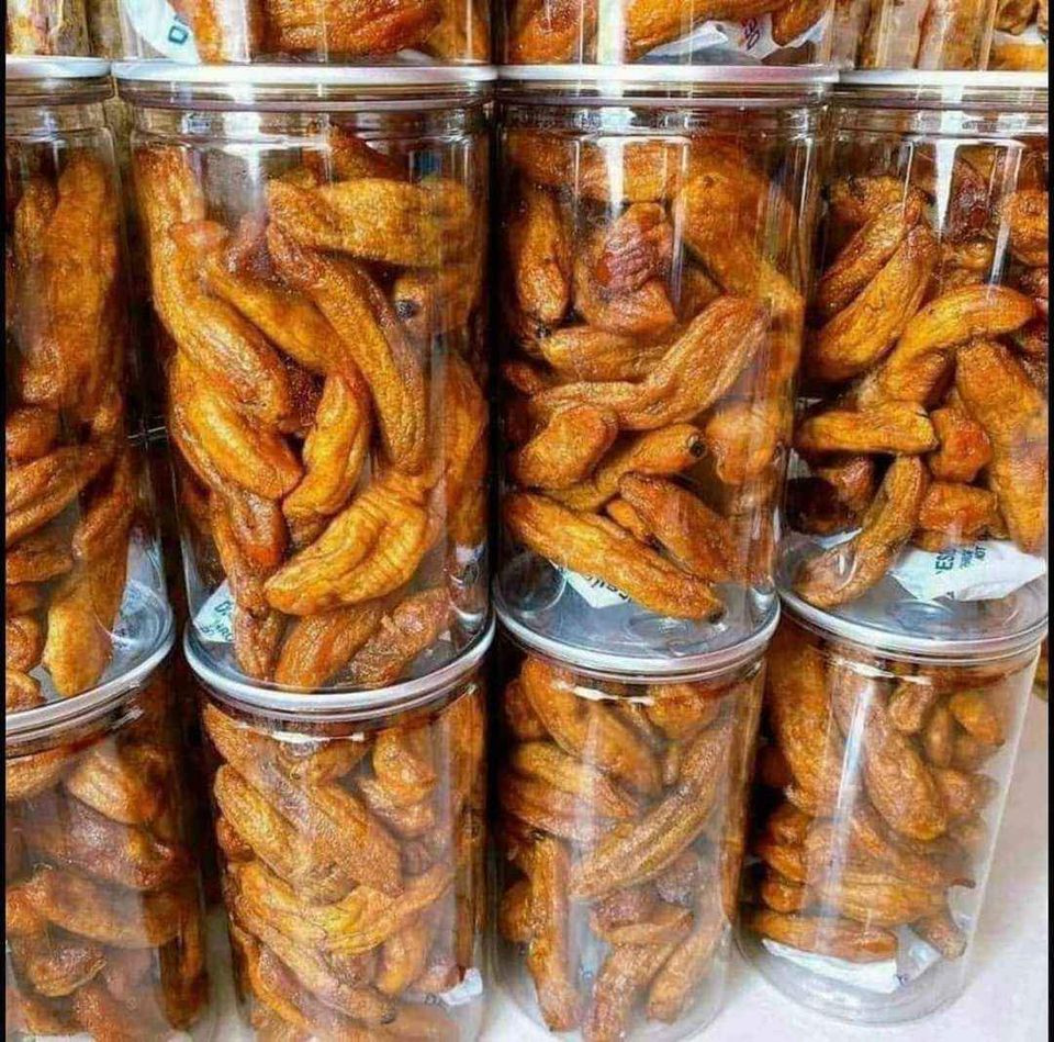Chuối sấy dẻo Đà Lạt - lon 500 gr -Đảm bảo chất lượng