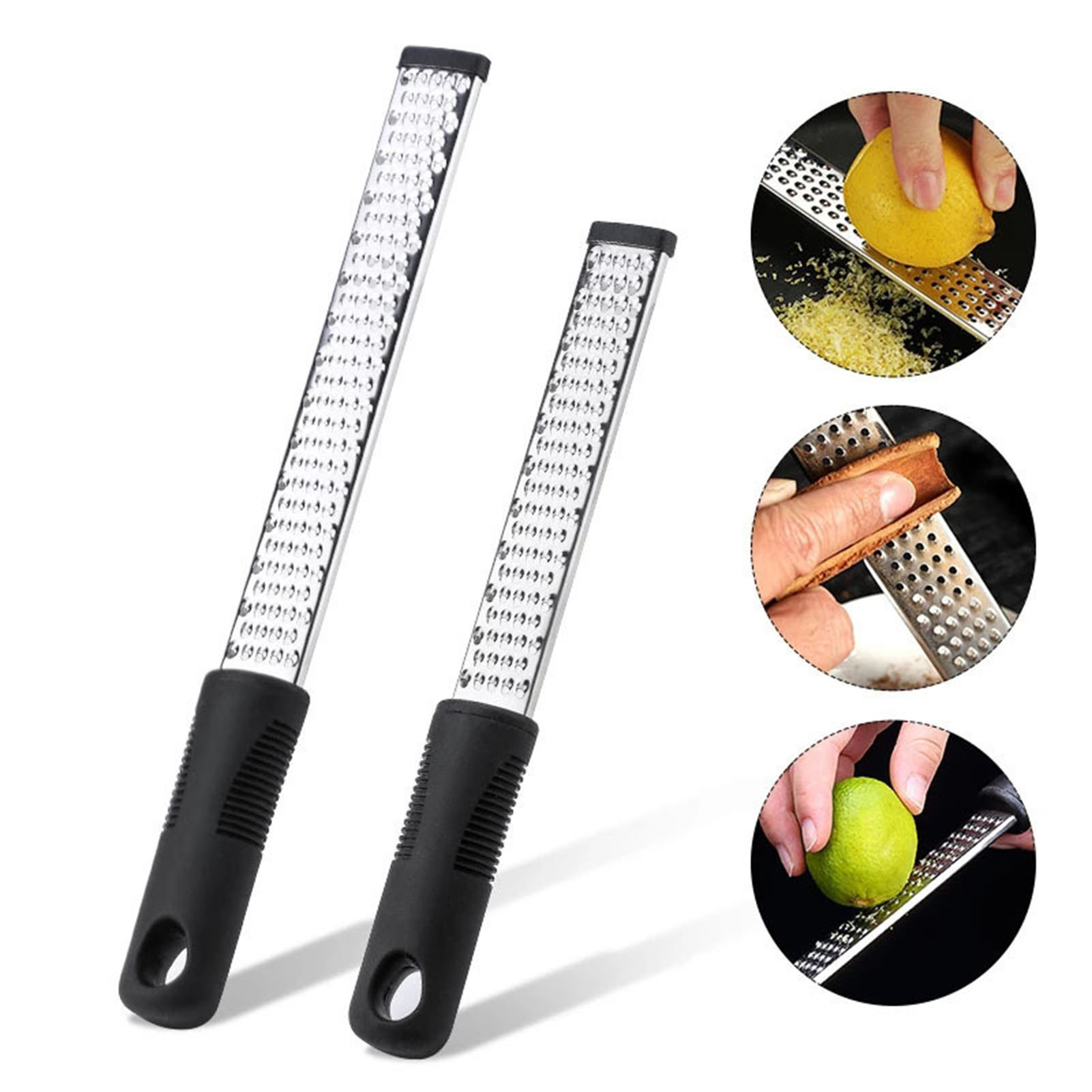 Sharp Fruit Grater Stainless Steel Grater Premium Stainless Steel Lemon Zester Cheese Grater Ideal for Parmesan Ginger Garlic Nutmeg Citrus Chocolate Ergonomic Handle Sharp Shredder for Cooking